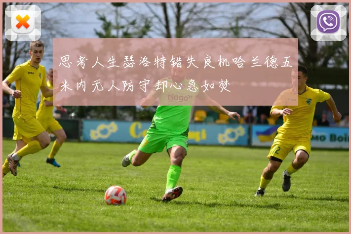思考人生瑟洛特错失良机哈兰德五米内无人防守却心急如焚